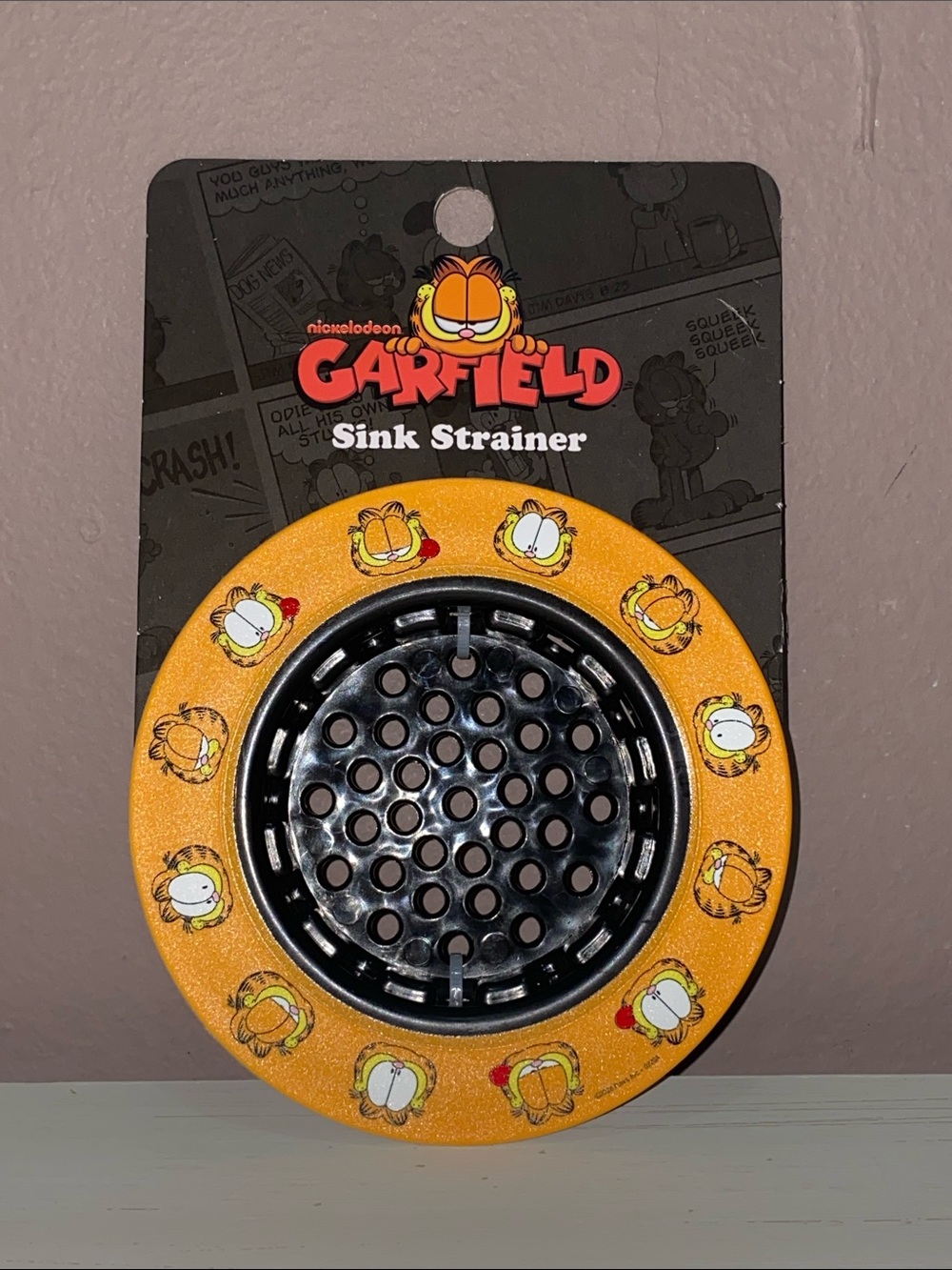 Nickelodeon Garfield - Orange and Black Sink Strainer